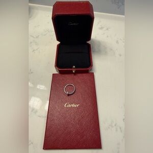 Cartier Juste Un Clou Ring, Small Model, Half-Paved Size 51